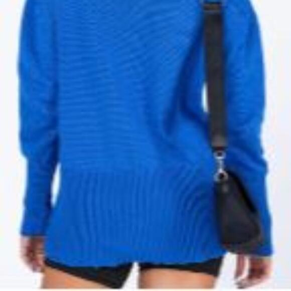 Princess Polly Colbolt Blue Knit Larnee Turtleneck Womens Sweater Blue Small - Picture 4 of 14